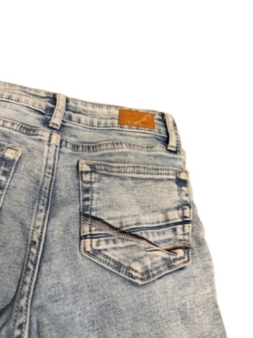 Buckle Girls High-Rise Light Blue Flare Jeans Wide Leg Size 12L